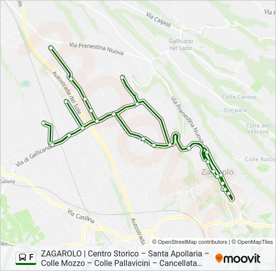 F Bus Line Map