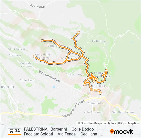 3A Bus Line Map