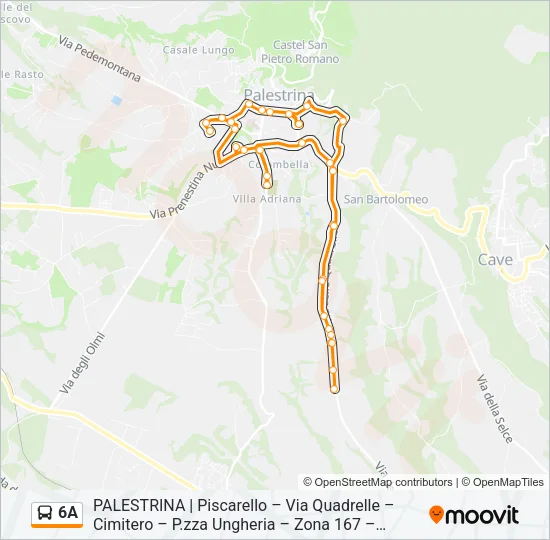 6A Bus Line Map