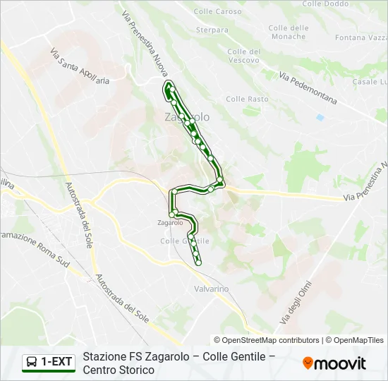 1-EXT Bus Line Map