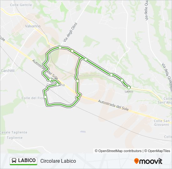 LABICO bus Line Map