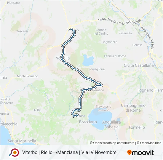 COTRAL Bus Line Map