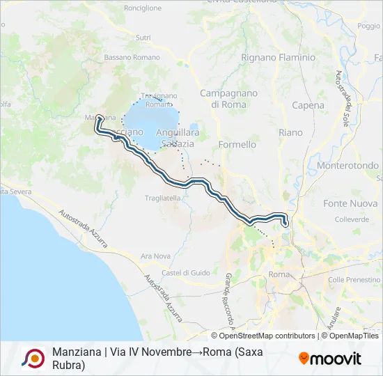 COTRAL Bus Line Map