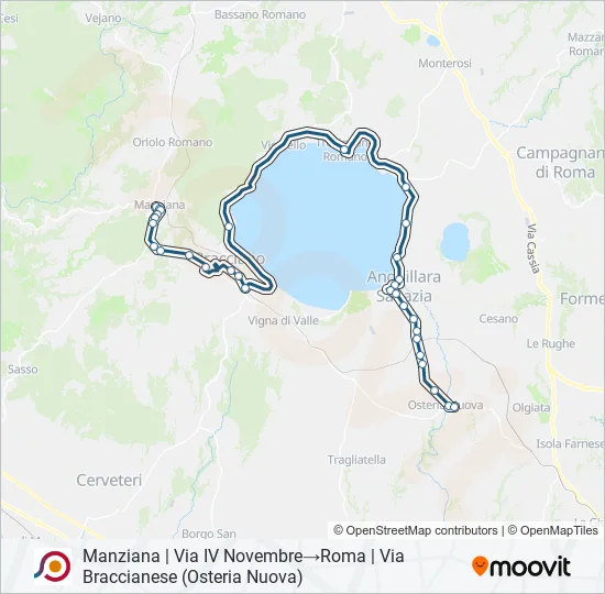 COTRAL Bus Line Map