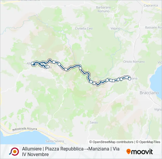 COTRAL Bus Line Map
