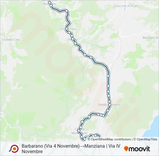 COTRAL Bus Line Map