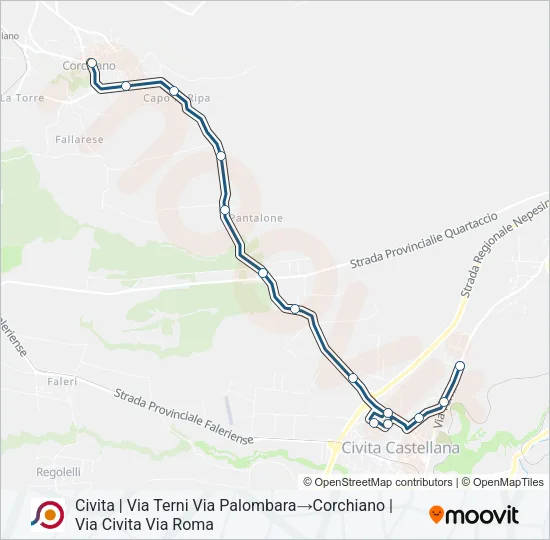 COTRAL Bus Line Map