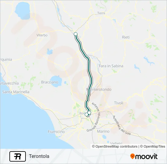 R Train Line Map