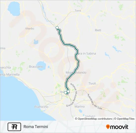 R Train Line Map