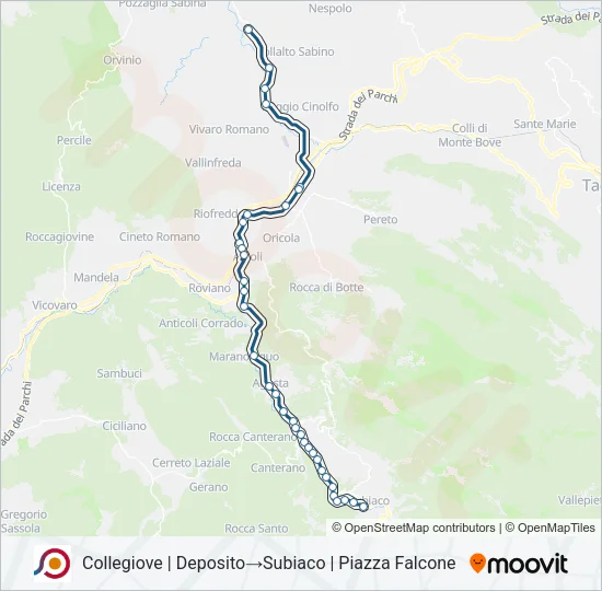 COTRAL Bus Line Map