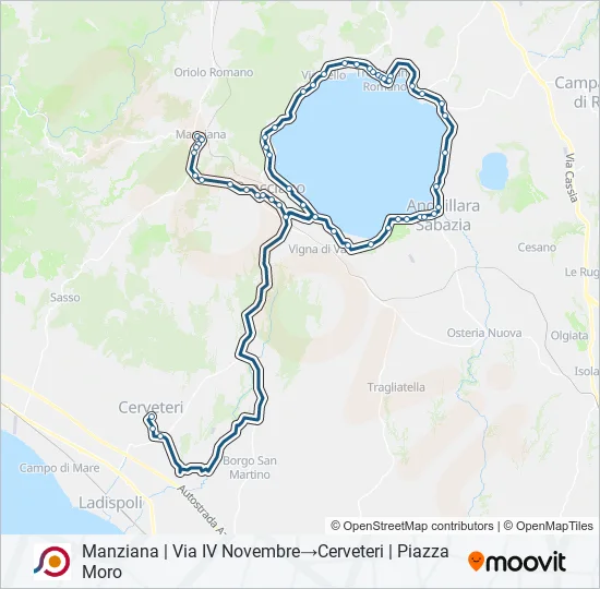 COTRAL Bus Line Map