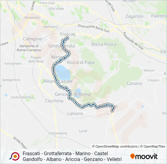 COTRAL Bus Line Map