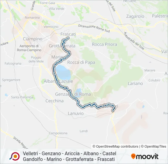 COTRAL Bus Line Map