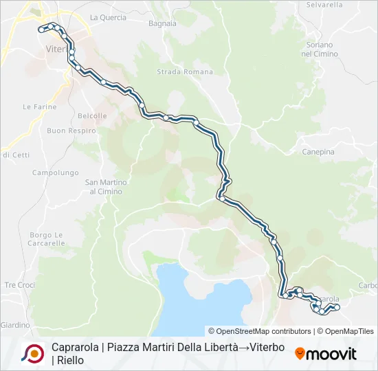 COTRAL Bus Line Map