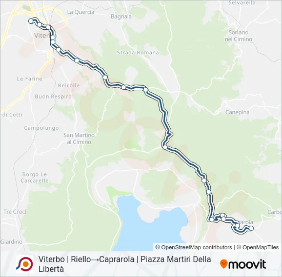 COTRAL Bus Line Map