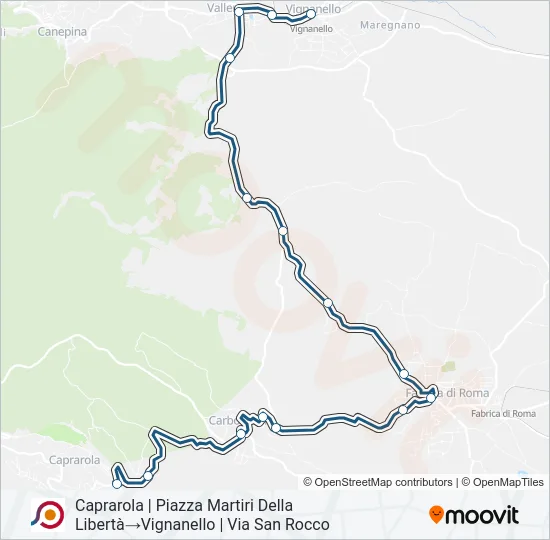 COTRAL Bus Line Map