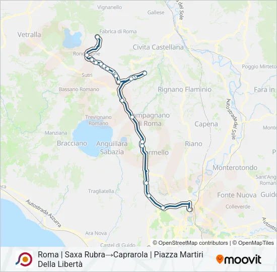 COTRAL Bus Line Map
