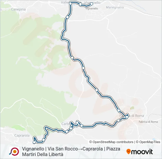 COTRAL Bus Line Map