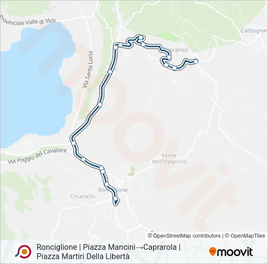 COTRAL Bus Line Map