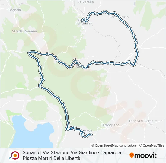 COTRAL Bus Line Map