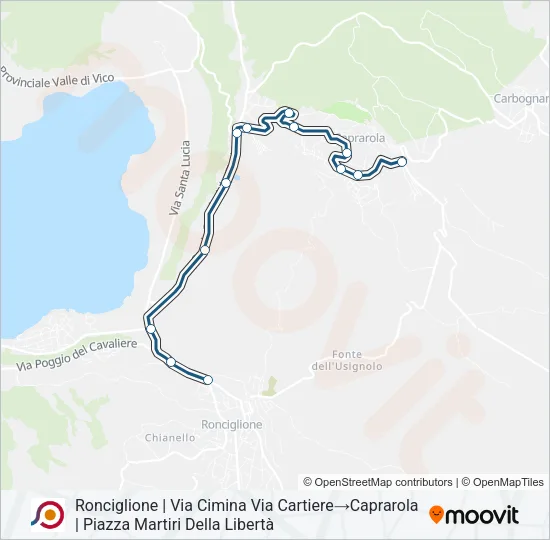 COTRAL Bus Line Map