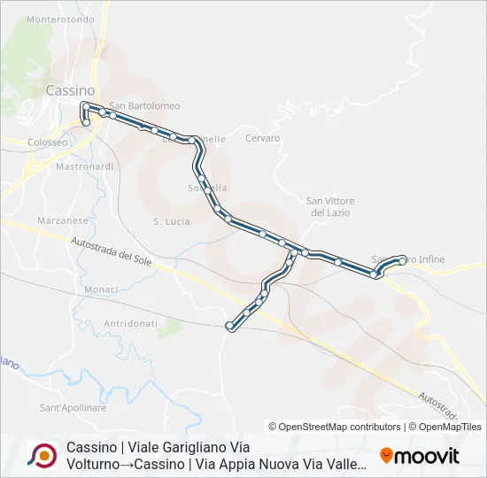 COTRAL Bus Line Map