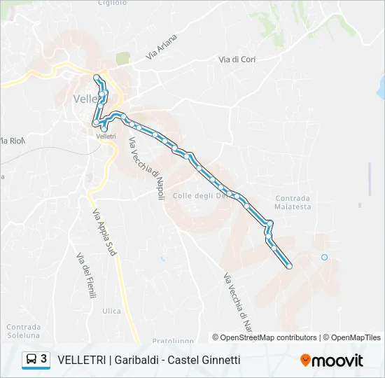 3 Bus Line Map