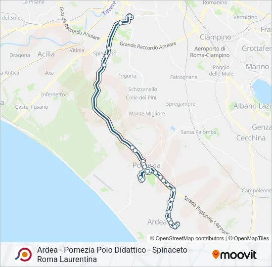 COTRAL Bus Line Map