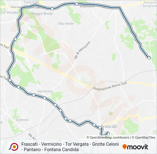 COTRAL Bus Line Map