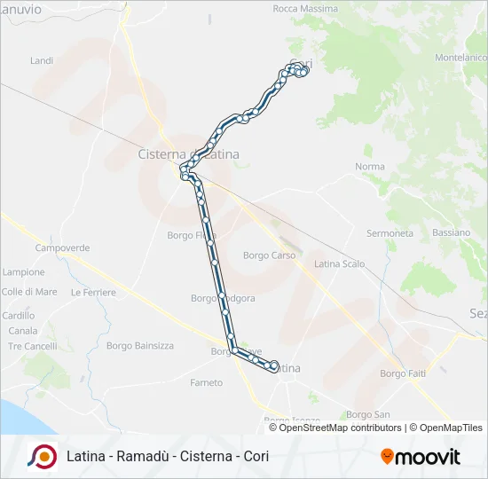 COTRAL Bus Line Map