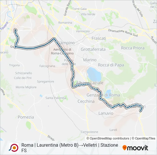 COTRAL Bus Line Map