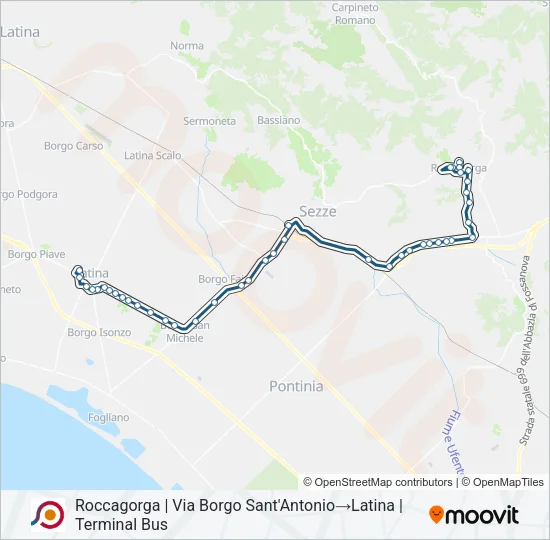 COTRAL Bus Line Map