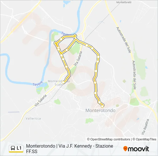 L1 Bus Line Map