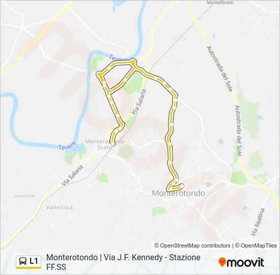 L1 Bus Line Map