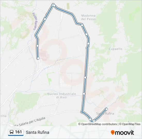 161 Bus Line Map