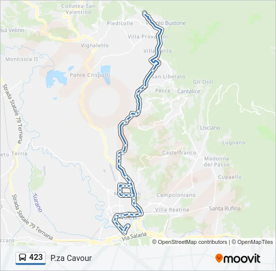 423 Bus Line Map