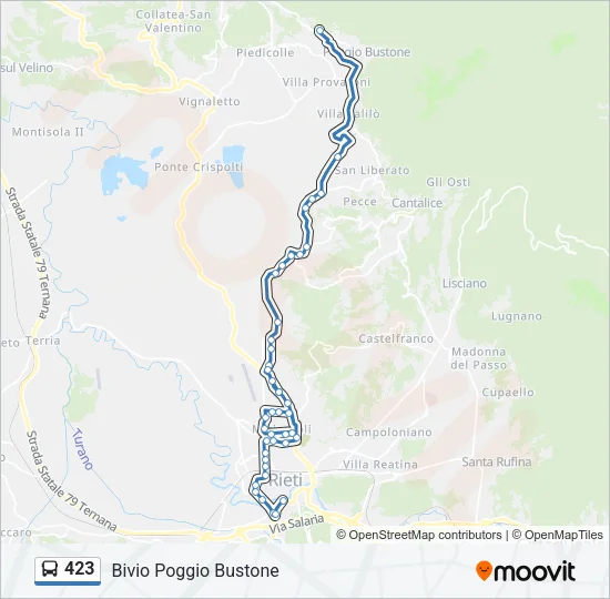 423 Bus Line Map