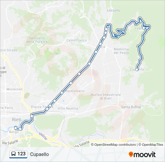 123 Bus Line Map