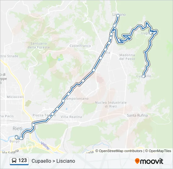 123 Bus Line Map