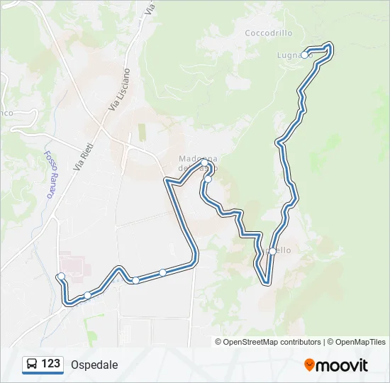 123 Bus Line Map
