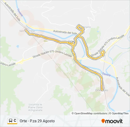 C Bus Line Map