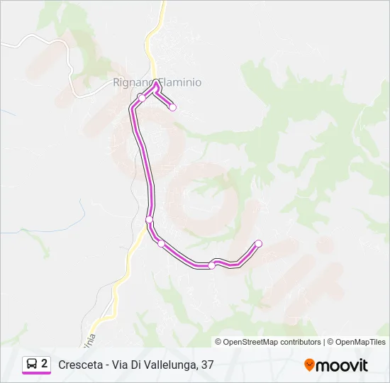 2 Bus Line Map