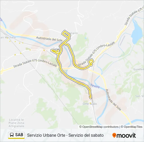 SAB Bus Line Map
