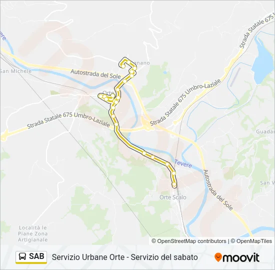 SAB Bus Line Map