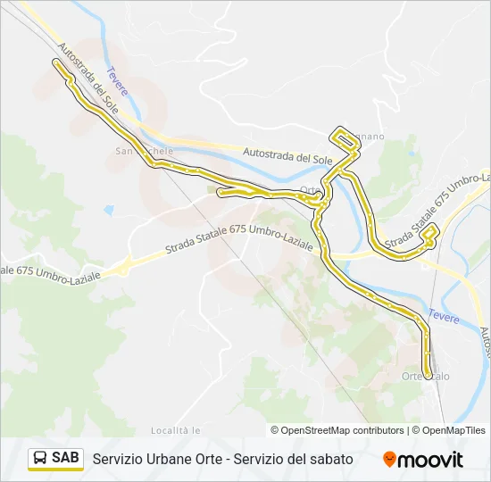 SAB Bus Line Map