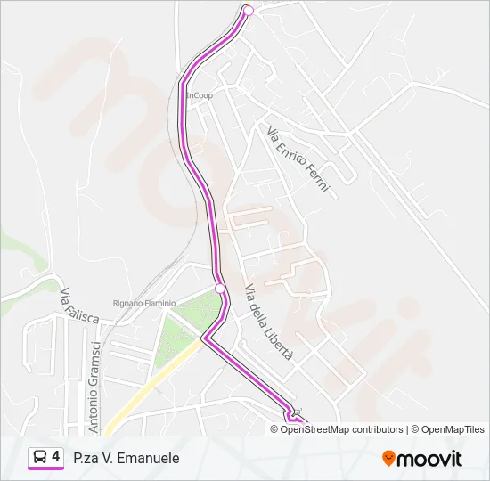 4 Bus Line Map