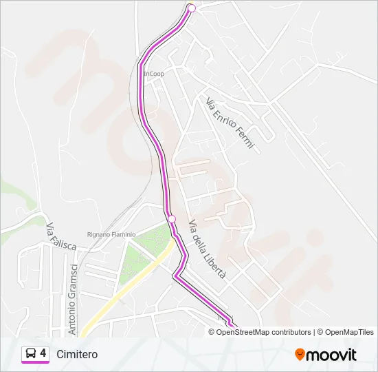 4 Bus Line Map