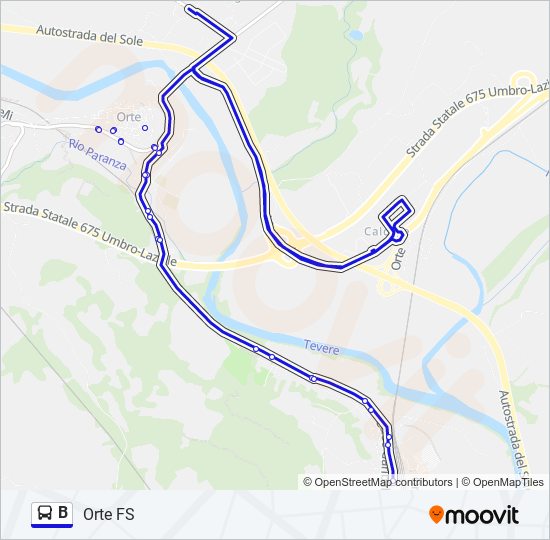 Linea B: Orari, Fermate E Mappe - Orte FS (Aggiornato)