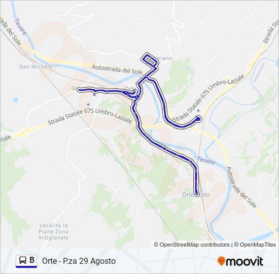 Linea B: Orari, Fermate E Mappe - Orte - P.za 29 Agosto (Aggiornato)