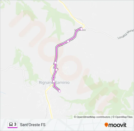 3 Bus Line Map